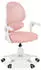 Idimex ISLA Kinderdrehstuhl mit Fußstütze, ergonomisch, Netzrücken, Pink
