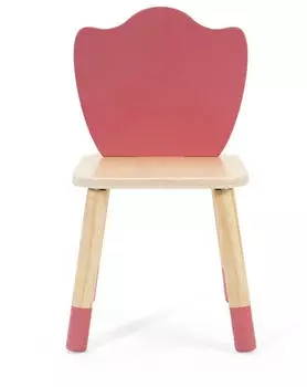 Classic World Wooden Grace Kinder-Schreibtischstuhl, pastellrote Tulpe (CW60510)