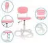 HJH Office KIDDY BASE I Kinderdrehstuhl Stoff, höhenverstellbar, ohne Armlehnen, Pink (719239)