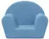 vidaXL Kindersofa Weiches Plüsch Blau (356984)