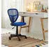 Idimex Studio Kinder-Drehstuhl höhenverstellbar mit Armlehnen, Mesh, blau