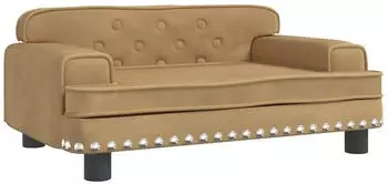 vidaXL Kindersofa Samt Braun 70x45x30cm