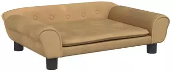 vidaXL Kindersofa Samt Braun 70x45x26cm