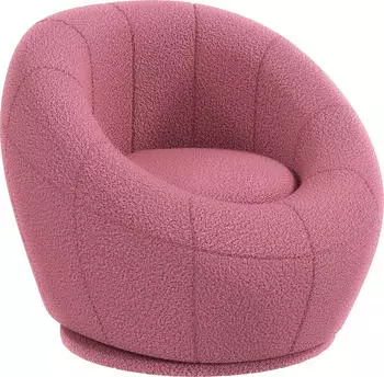 HomCom Drehbarer Pl&uuml;schsessel 60x48x56cm (DE839-803V00PK)