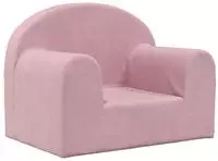 vidaXL Kindersofa Rosa Weich Pl&uuml;sch