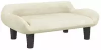 vidaXL Kindersofa Creme 70x40x24 cm Samt
