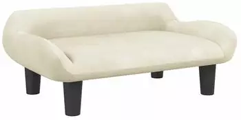 vidaXL Kindersofa Samt Creme 70x40x24cm