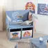 Roba Paw Patrol Sitzbank Kinder, Holz, blau, 2 Aufbewahrungsboxen (450770PW3)