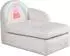 Roba Kinderloungesofa mit Armlehne Peppa Pig Samtbezug, beige (450112PP1)