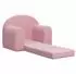 vidaXL Kinder-Schlafsofa Plüsch Rosa (357021)