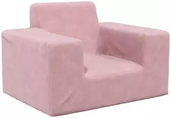 vidaXL Kindersofa Weicher Plüsch Rosa (4104777)