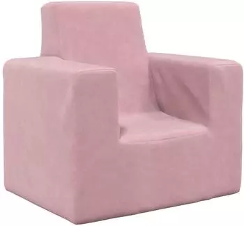 vidaXL Kindersofa Weiches Plüsch Rosa