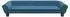 vidaXL Kindersofa Samt Blau 100x50x26cm (3196393)