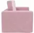 vidaXL Kinder-Schlafsofa 2-Sitzer Rosa Weicher Plüsch (357033)