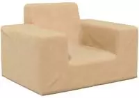 vidaXL Kindersofa Creme Weich Pl&uuml;sch