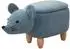 Svita Tierhocker Maus mit Stauraum, Blau, Kinder (97238)