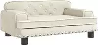 vidaXL Kindersofa Creme 70x45x30 cm Samt