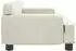 vidaXL Kindersofa Samt Creme 70x45x30cm