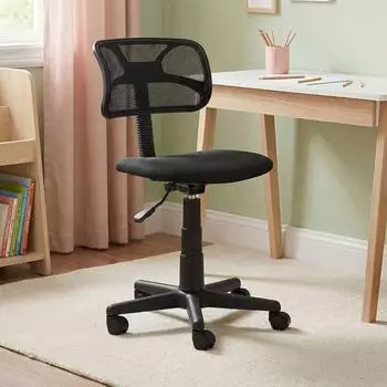 Idimex Milan Kinderdrehstuhl ergonomisch, Netzbezug, schwarz (MILAN)