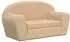 vidaXL Kinder-Schlafsofa 2-Sitzer Creme Weicher Plüsch (357001)