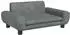 vidaXL Kindersofa Samt dunkelgrau 70x45x33cm (3196388)