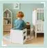 Relaxdays Kinder-Wendehocker 2er Set, weiß