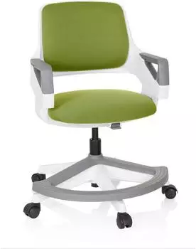 HJH Office KID FLEX Kinder-Drehstuhl Stoff, olivgr&uuml;n (640560)