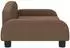 vidaXL Kindersofa braun 70x45x30 cm Stoff (3196360)