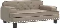 vidaXL Kindersofa Cappuccino 70x45x30 cm Kunstleder