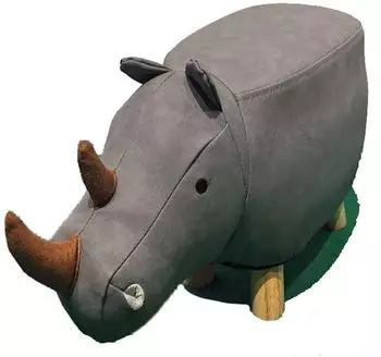 Müller & Herber Tier-Kinderhocker Nashorn, ab 2 Jahren