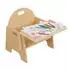 Relaxdays Kinderstuhl mit integriertem Tisch, Holz, Montessori (10053120_8676)