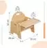 Relaxdays Kinderstuhl mit integriertem Tisch, Holz, Montessori (10053120_8676)