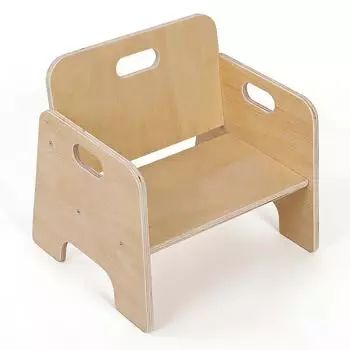 Relaxdays Kinderstuhl Montessori, Holz, 32x33x29cm