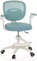 Kinderschreibtischstuhl / Kinderstuhl Kiddy Smart Stoff Aqua Hjh Office