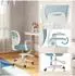 HJH Office KIDDY SMART Kinderdrehstuhl klappbare Armlehnen Hellblau (670672)