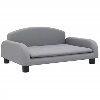 vidaXL Kindersofa Stoff Hellgrau 70x45x30cm (3196358)