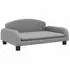 vidaXL Kindersofa Stoff Hellgrau 70x45x30cm (3196358)