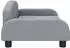 vidaXL Kindersofa Stoff Hellgrau 70x45x30cm (3196358)