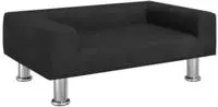vidaXL Kindersofa Schwarz 70x45x26,5 cm Samt