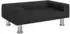 vidaXL Kindersofa Samt Schwarz 70x45x26,5cm