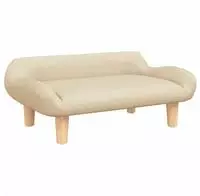 vidaXL Kindersofa Creme 70x40x24 cm Stoff