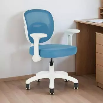 Idimex Amelia Kinder-Schreibtischstuhl h&ouml;henverstellbar, Mesh-R&uuml;ckenlehne, blau