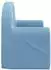 vidaXL Kindersofa 2-Sitzer Blau Plüsch (357014)