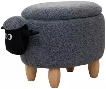 Svita Tierhocker Schaf mit Stauraum, grau (97224)
