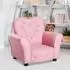 HomCom Kindersessel herzförmig Prinzessin, Schaumstoff, Rosa (310-025)