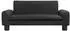 vidaXL Kindersofa 70x45x30cm Kunstleder, schwarz