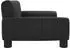 vidaXL Kindersofa 70x45x30cm Kunstleder, schwarz
