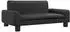 vidaXL Kindersofa 70x45x30cm Kunstleder, schwarz