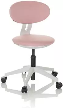 HJH Office MINIMOVO Kinderdrehstuhl Stoff Rosa, h&ouml;henverstellbar, ohne Armlehnen (925000)