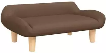 vidaXL Kindersofa Stoff Braun 70x40x24cm